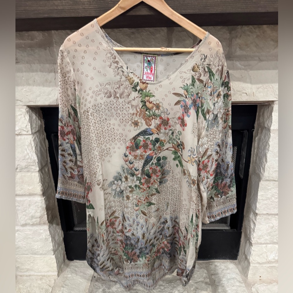 Johnny Was Neutral Tunic - Size L